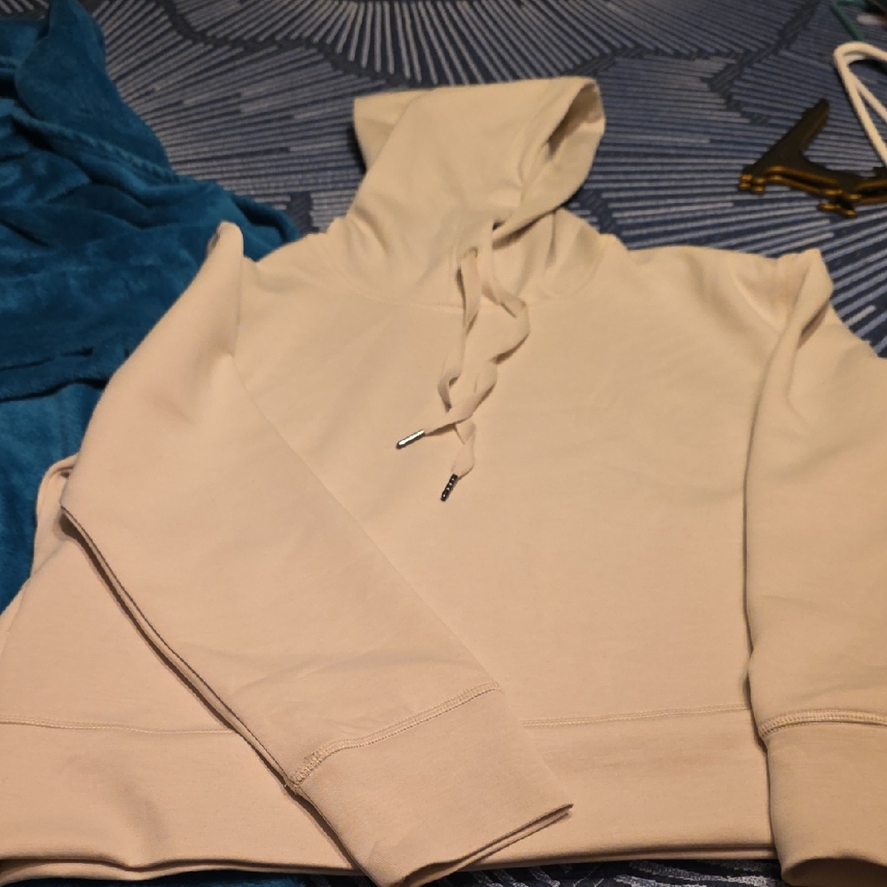 Womens Cream Super Soft Hoodie Sweater